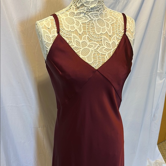 A New Day Deep Red Midi Slip Dress - Picture 3 of 8